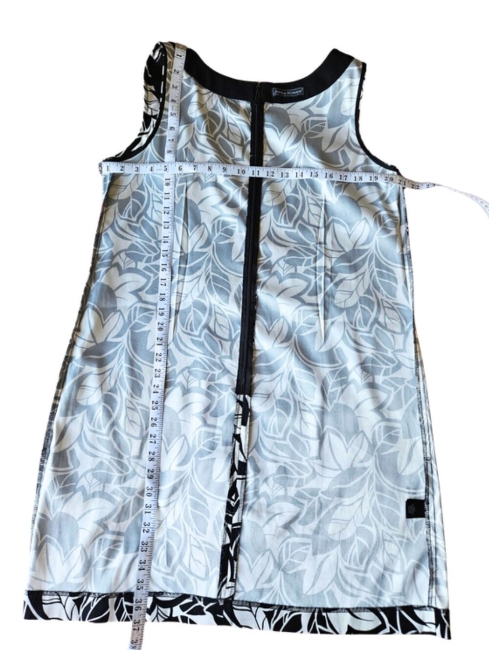 Jessica Howard Black & White Floral Sleeveless Midi Dress - Picture 9 of 9